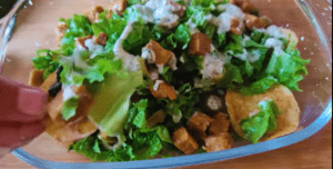 Nachos Chicken Protein Green Salad